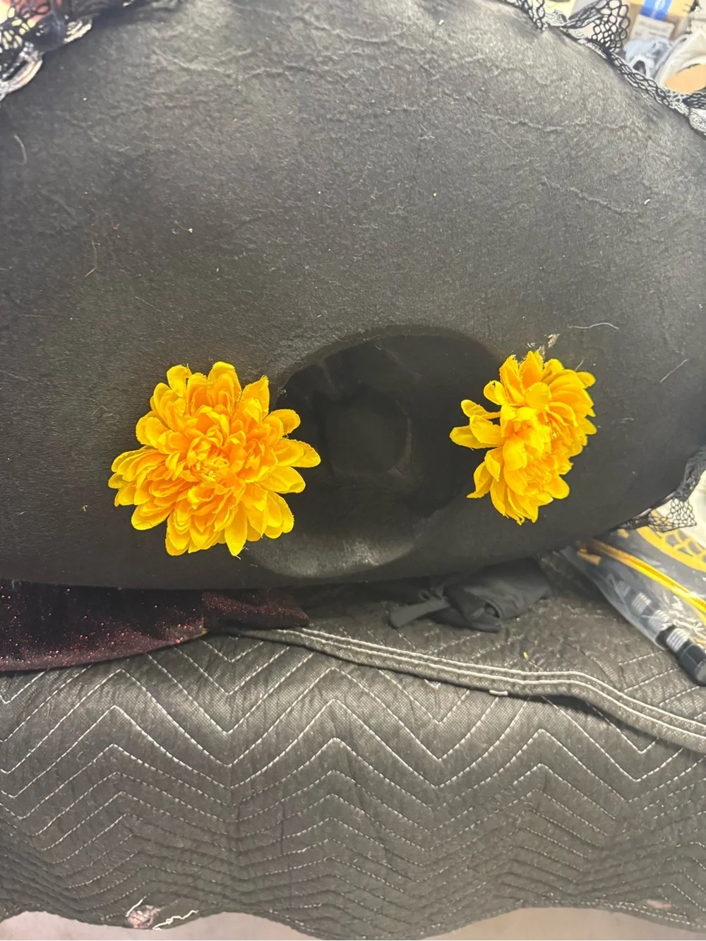 Women’s size Medium Catrina Black and Red Floral Fiesta Costume Dress